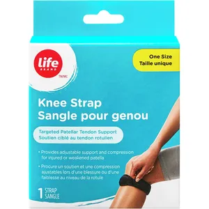 Knee Strap Adjustable Support for Injured Patella - One Size Compression Support