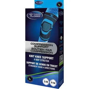 Knit Knee Sleeve Compression Support - 4 Way Stretch, Sustainable Materials for Arthritis Relief