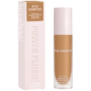Kylie Cosmetics Power Plush Longwear Foundation 7W - Warm, 12-Hour Wear, Lightweight, Vegan