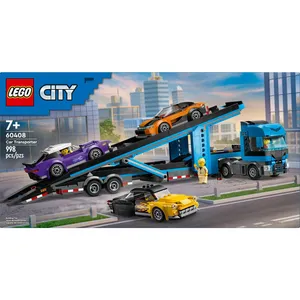 LEGO City Car Transporter Truck with Sports Cars Set 60408 for Kids Ages 7 and Up