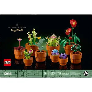 LEGO Icons Tiny Plants Build Set for Adults - Creative Zero-Maintenance Floral Display