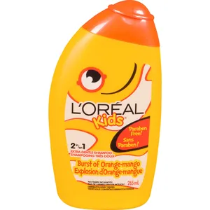 L'Oréal Kids Extra Gentle Shampoo - Burst of Orange Mango, Paraben Free, No Tears, No Knots