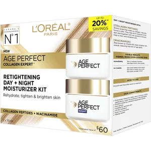 L'Oréal Paris Age Perfect Collagen Expert Kit for Mature Skin with Collagen Peptides and Niacinamide