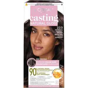 L'OrÃ©al Paris Casting Natural Gloss Demi Permanent Hair Color 323 Chocolate Dark Brown