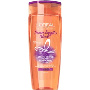 L'Oréal Paris Dream Lengths Sleek Shampoo for Long Hair with Vegetal Keratin & Cocoa Butter