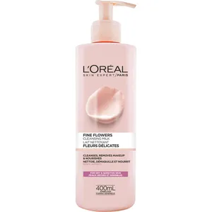 L'Oréal Paris Fine Flowers Cleansing Milk with Rose & Jasmine for Dry Sensitive Skin