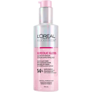 L'Oréal Paris Glycolic Gloss Shine Leave-In Serum for Intense Glossy Shine and Smooth Hair