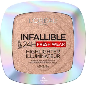L'Oréal Paris Infallible 24HR Highlighter Champagne Glow - Radiant Finish for All Skin Types