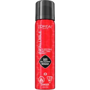 L'Oréal Paris Infallible 3-Second Setting Mist Clear - Long-lasting, Transfer-proof, All Skin Types