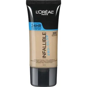 L'Oréal Paris Infallible Pro Glow Foundation Classic Ivory 201 - Lightweight, Hydrating, Long-Lasting