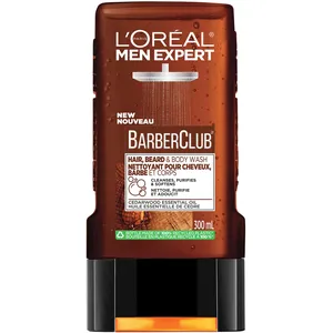 L'Oréal Paris Men Expert Barber Club Hair Beard & Body Wash with Cedarwood Oil - Cleanses & Softens