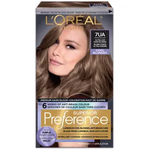 L'OrÃ©al Paris Superior Preference Ultra Light Sun Blonde Hair Color - 100% Grey Coverage, 8 Weeks Shine