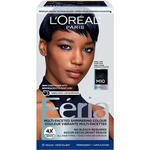 L'Oreal Paris Feria Midnight Bold M10 Cosmic Azure Hair Dye for Dark Hair - Rich Blue Color
