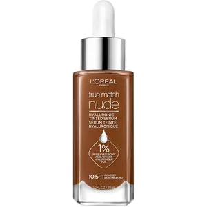 L'Oreal Paris True Match Nude Hyaluronic Tinted Serum, Rich Deep - Plumping Hydration & Radiance