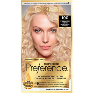 L'Oreal Preference Superior Permanent Hair Color - 9 Weeks Fade-Defying Grey Coverage, 50 Shades