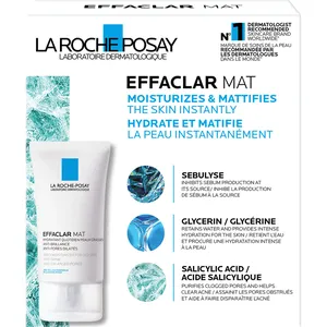 La Roche-Posay Effaclar Mat Kit - Moisturizing & Mattifying Set with Foaming Gel & Astringent Lotion