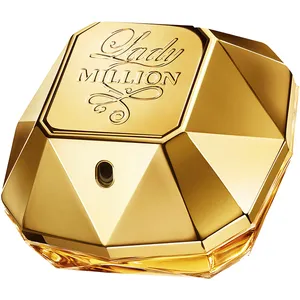 Lady Million Eau de Parfum by Rabanne - Floral & Woody Fragrance, 80ml Gold Bottle for Women
