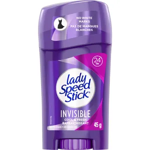 Lady Speed Stick Antiperspirant Deodorant, Invisible, Cool Fresh - 45g, 24-Hour Protection