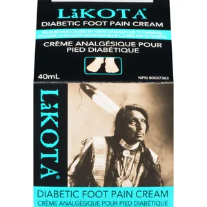 Lakota Diabetic Foot Pain Cream with Shea Butter and Green Tea Extract for Nerve Pain Relief