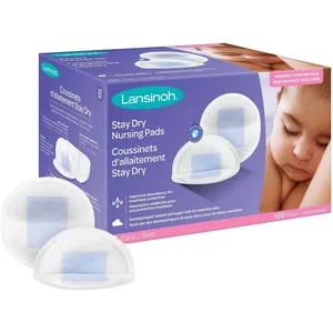 Lansinoh Stay Dry Disposable Nursing Pads - 60 Count, Leak-Proof, Comfortable Nursing Protection