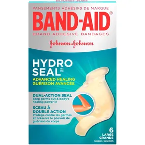 Large Hydrocolloid Bandages - Band-Aid Hydro Seal for Blisters, Waterproof, Extra Protection