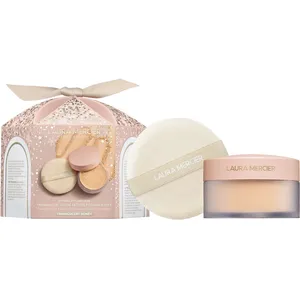 Laura Mercier Translucent Loose Setting Powder & Puff - Honey - 16 Hour Matte Finish, No Flashback