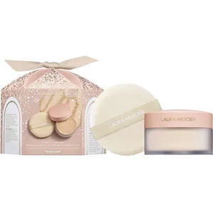 Laura Mercier Translucent Loose Setting Powder & Puff - Weightless, 16-Hour Matte Finish, No Flashback