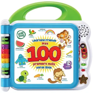 Learning Friends 100 Words Book - Bilingual Toddler Vocabulary Fun with Turtle, Tiger, Monkey