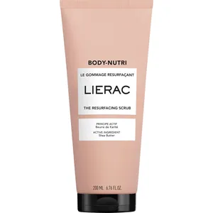 Lierac BODY-NUTRI Resurfacing Scrub with Almond Shell Powder & Shea Butter for Smooth Skin