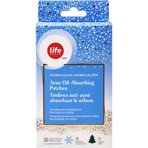 Life Brand Acne Oil-Absorbing Patches - Hypoallergenic, Non-Drying, Snowflake Design for Blemish Control