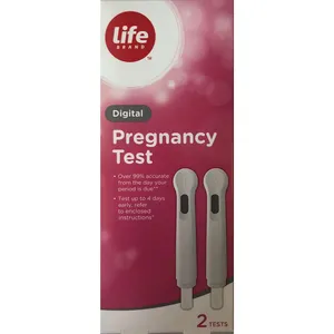 Life Brand Digital Pregnancy Test - Over 99% Accurate, Test Up to 4 Days Early, Quick Results