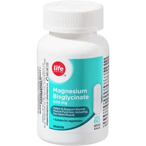 Life Brand Magnesium Bisglycinate 200mg - High Absorption & Gentle on Stomach, Vegetarian-Friendly