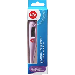 Life Brand Ovulation Thermometer - Accurate, Water-Resistant, Easy-to-Read Display for Fertility Tracking