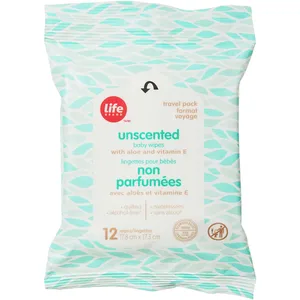 Life Brand Unscented Baby Wipes with Aloe & Vitamin E - Hypoallergenic, Quilted, Alcohol-Free