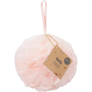 Light Pink Mesh Sponge - 100% Recycled PE for Rich Lather - Eco-Friendly Beauty Tool