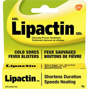 Lipactin Gel for Cold Sores - 3g 