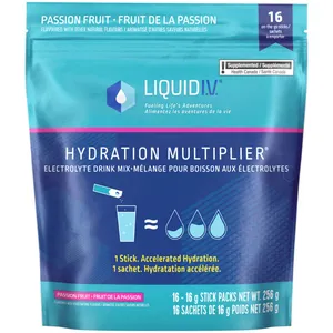 Liquid I.V. Passion Fruit Electrolyte Drink Mix - 16 CT - Hydration Multiplier with Vitamins B3, B5, B6, B12, C