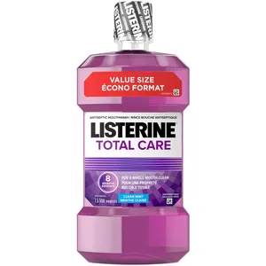Listerine Total Care Antiseptic Mouthwash 1.5L - Kills 99.9% Germs, Prevents Gingivitis, 8 Benefits