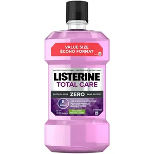 Listerine Total Care Zero Mouthwash 1.5L - Alcohol-Free Antiseptic for Healthy Teeth & Gums