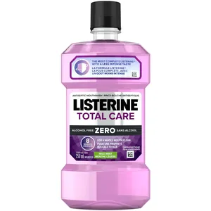 Listerine Total Care Zero Mouthwash 250 ML - Alcohol-Free, All-in-One Oral Health Solution