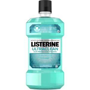 Listerine Ultraclean Antiseptic Mouthwash 1L - Cool Mint Flavor, Tartar Protection & Plaque Defense