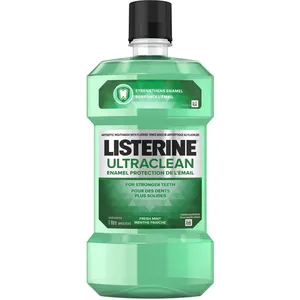 Listerine Ultraclean Enamel Protection Antiseptic Mouthwash 1L - Kills 99.9% Germs, Freshens Breath