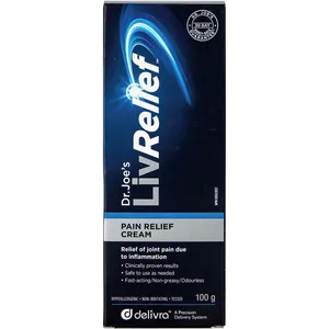 LivRelief Pain Relief Cream - Fast-Acting, All-Natural Formula for Arthritis & Joint Pain Relief