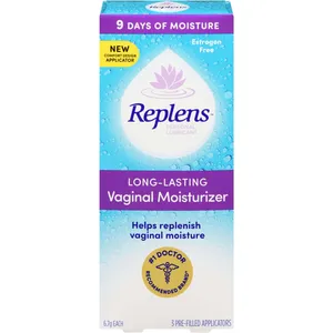 Long-Lasting Vaginal Moisturizer Replens - Clinically Tested, Fragrance-Free, Lasts Up to 3 Days