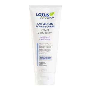 Lotus Aroma Velvet Body Lotion Lavender - Nourishing & Hydrating for Dry Skin - Natural Ingredients