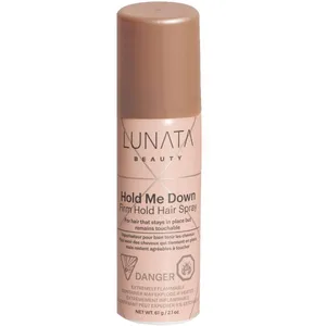 Lunata Beauty Hold Me Down Firm Hold Hair Spray - Non-Stiff Finish, Tames Flyaways, 8 oz