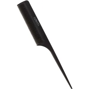 Lunata Beauty Style Me Carbon Fibre Comb - Lightweight, Anti-Static, Black for Perfect Hairstyling