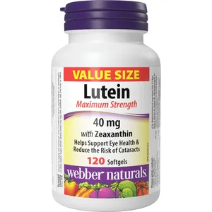 Lutein with Zeaxanthin Maximum Strength 40 mg - Eye Health Support, Antioxidant Protection Softgels
