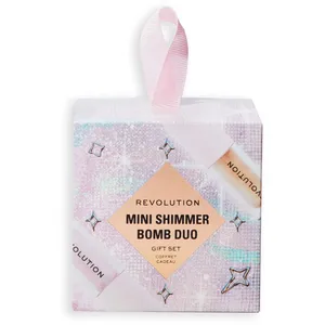 Luxe Revolution Mini Shimmer Bomb Duo - Sparkle Pink & Glistening Gold Lip Gloss Gift Set