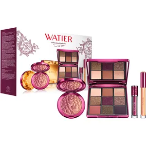 Luxurious Watier Opulence Collection Set - 9-Colour Eyeshadow, Blush Duo, Glitter Liner & Gloss